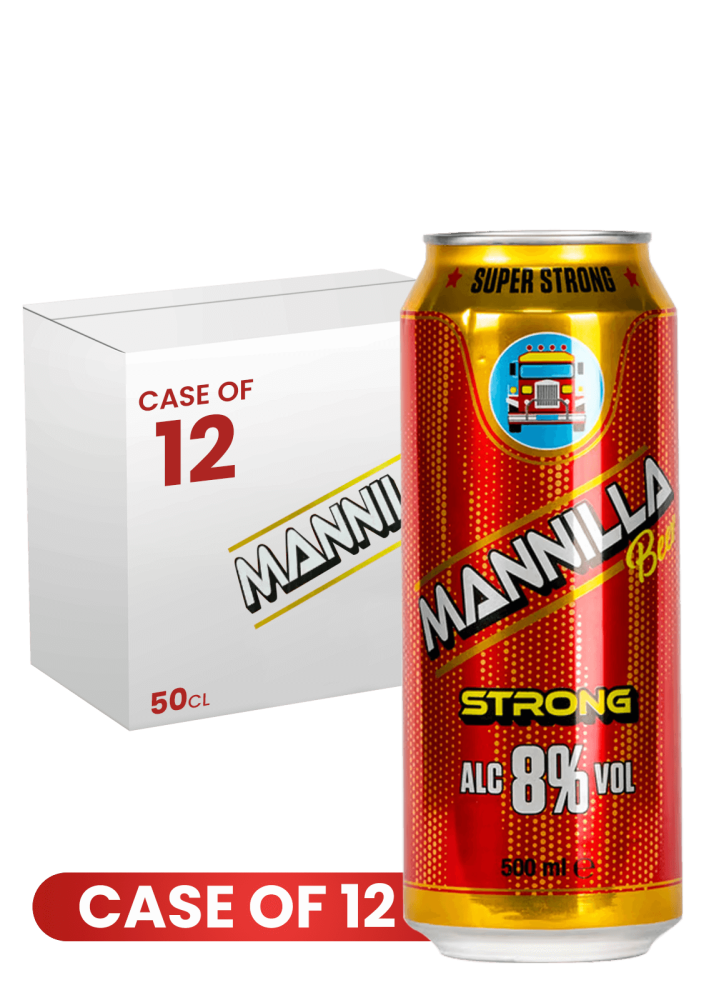 Mannilla Strong Beer Can 50Cl X 12 Case